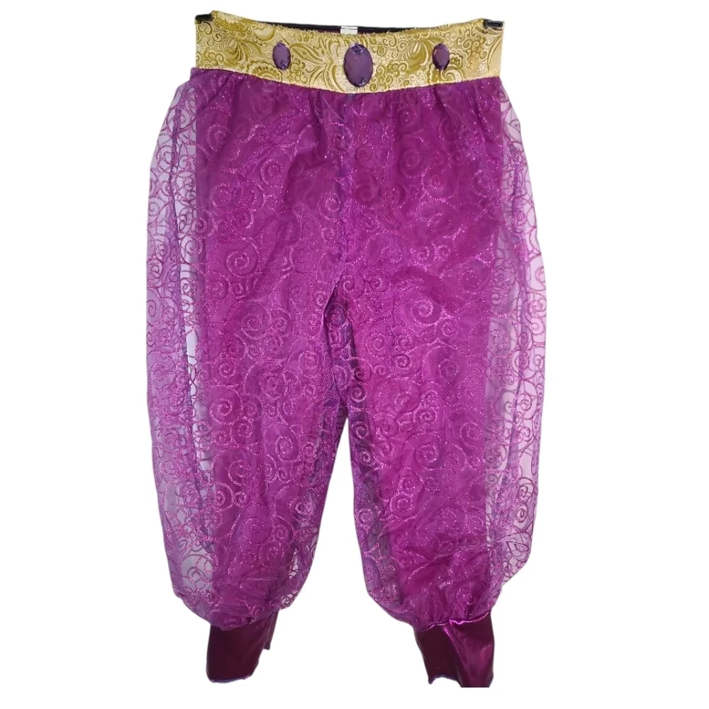 Halloween PRINCESS GENIE Purple and GOLD Costume with Gem Accents Girls Sm